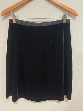 Black Velvet skirt with satin trim by LizSport
